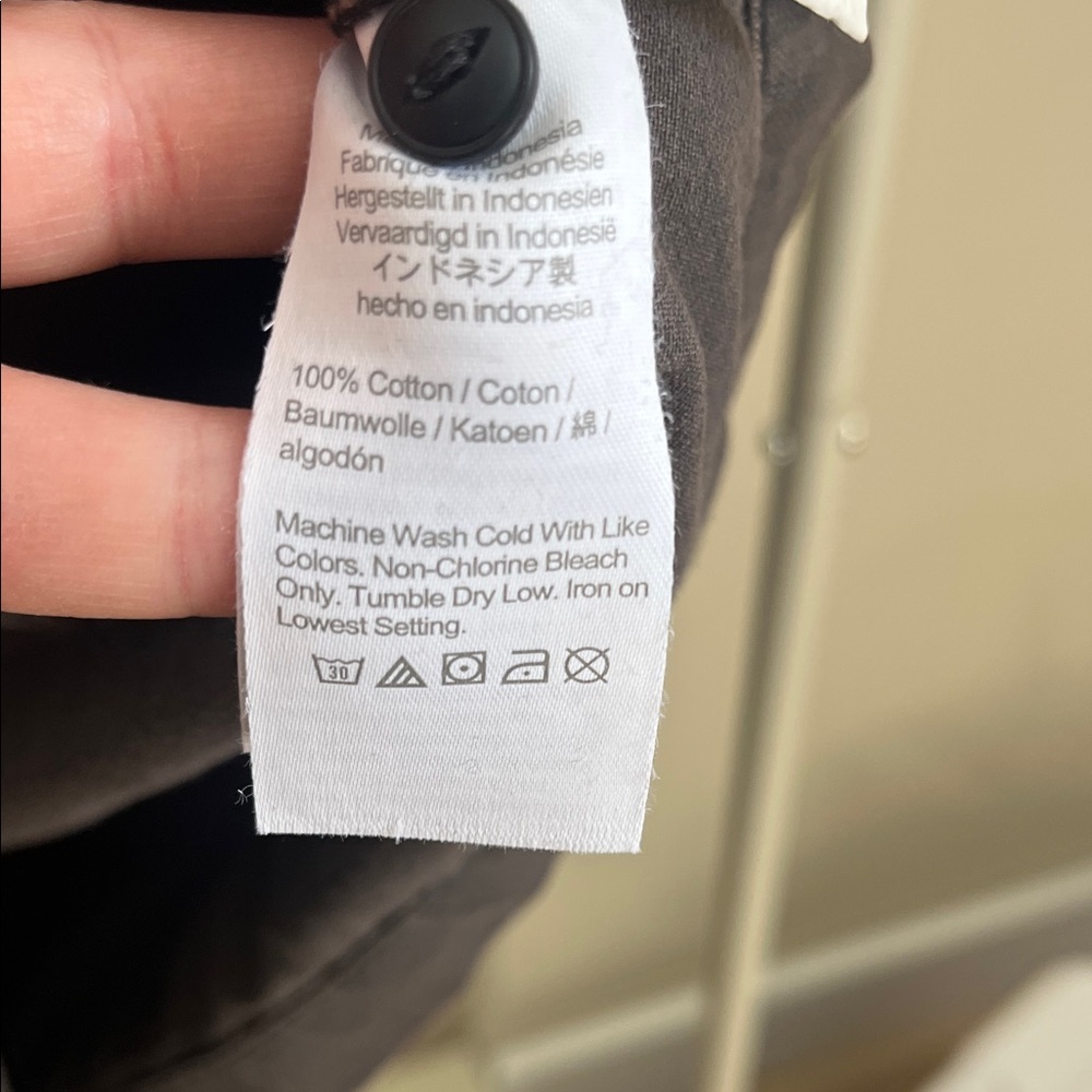 Madewell Dark Gray Short Sleeve Shirt - Picture 5 of 7